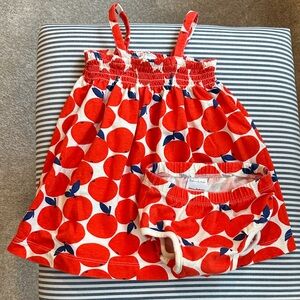 Hanna Andersson Red and Blue Patterned Dress